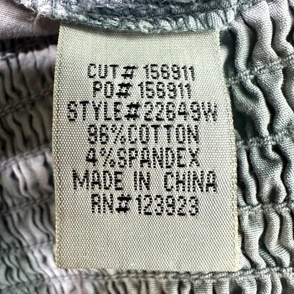 XCVI WEARABLES Acker Slim Pants Poplin Pull On Cargo Teal Women's S Utility Boho - Picture 7 of 7